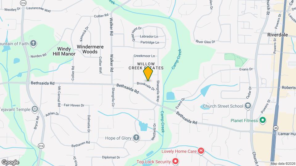 1267 Brookvale Dr Map and Location Details