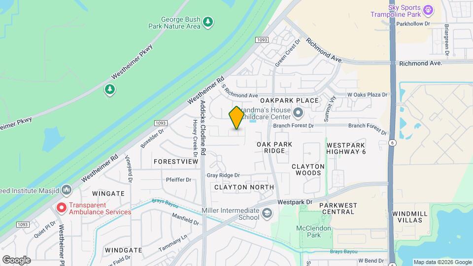 15206 Lucky Star Dr Map and Location Details