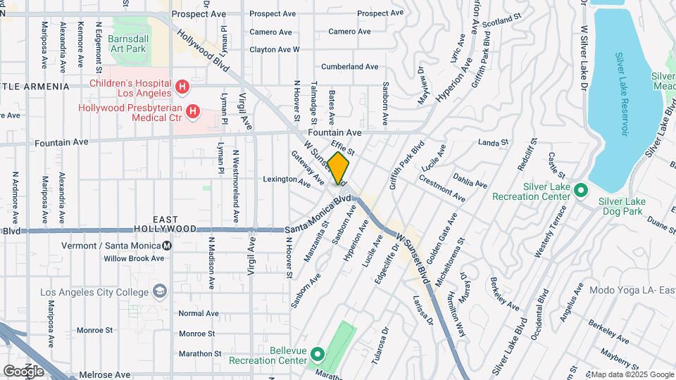 4100 Sunset Blvd Map and Location Details