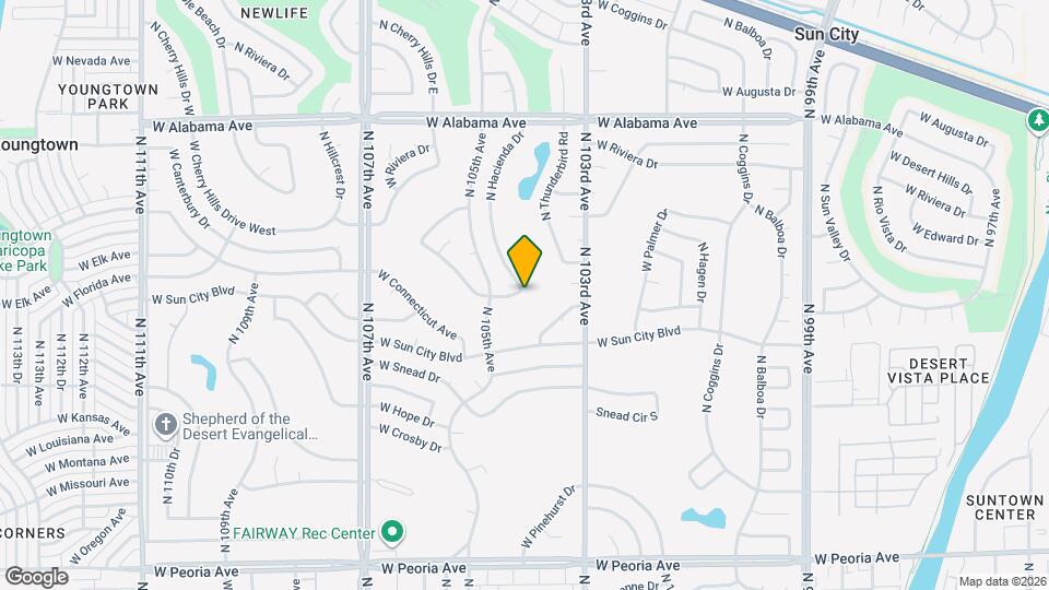 11417 N Hacienda Dr Map and Location Details