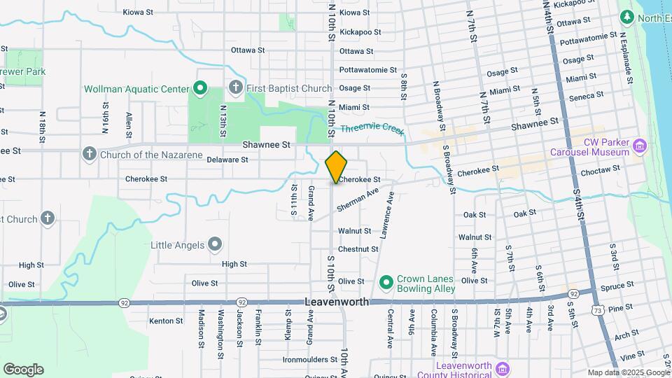 309 S 10th St Map and Location Details