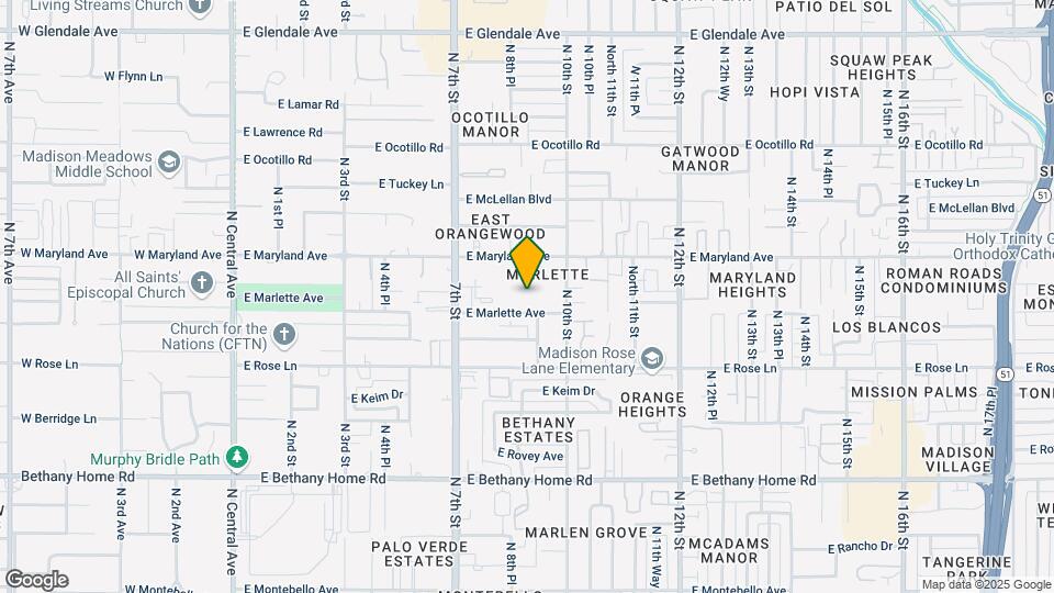910 E Marlette Ave Map and Location Details
