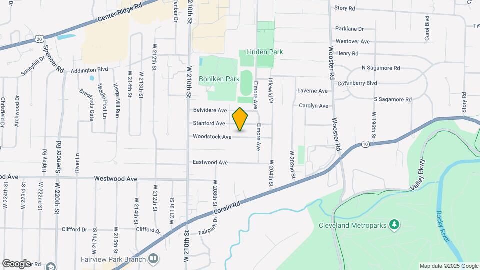 20632 Woodstock Ave Map and Location Details