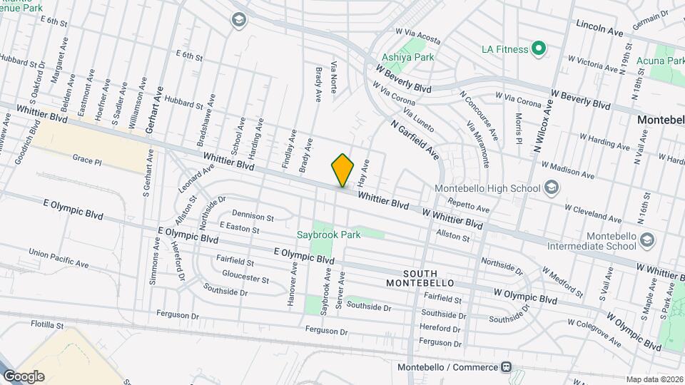 6308 Whittier Blvd Mapa y Detalles de la Ubicación