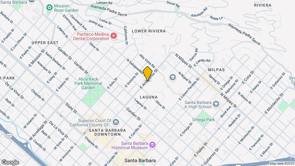 526 E Anapamu St Map and Location Details