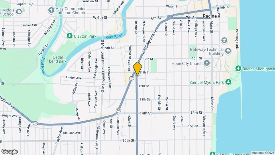 1117 Racine St Mapa y Detalles de la Ubicación