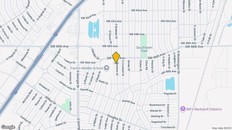 4612 S Bonham St Map and Location Details