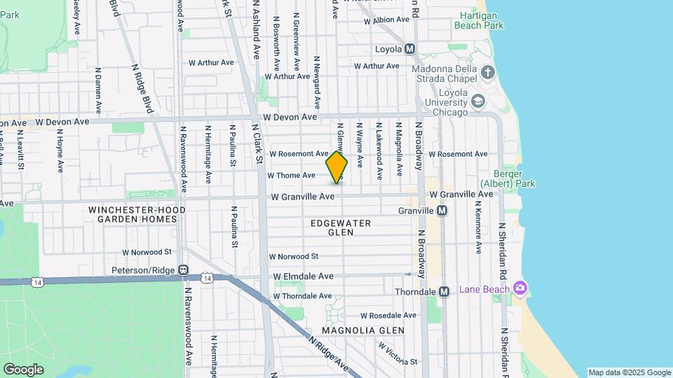 6211 N Glenwood Ave Map and Location Details