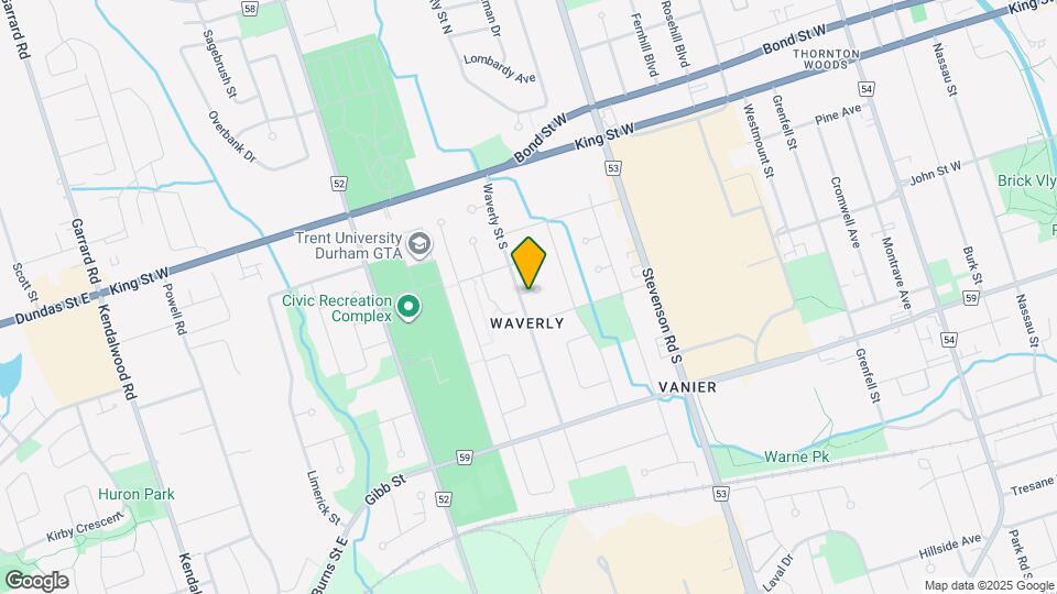 129 Waverly St S Map and Location Details