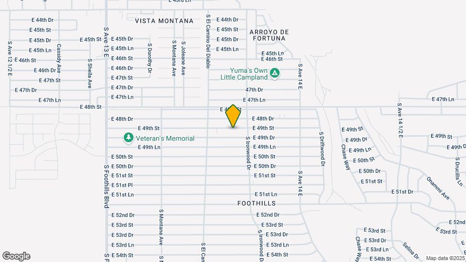 13617 E 49th St Map and Location Details