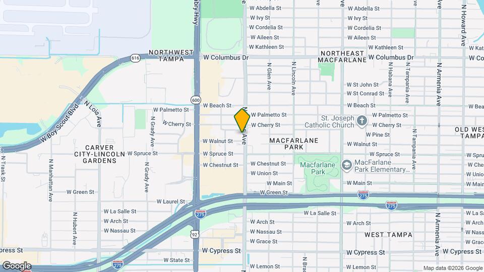 2106 N Himes Ave Map and Location Details