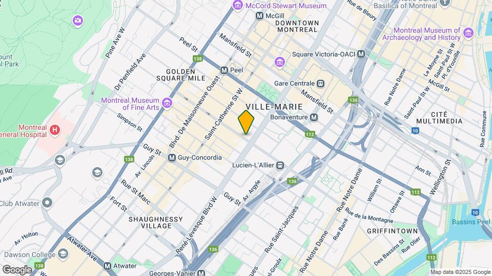 1155 Rue de la Montagne Map and Location Details