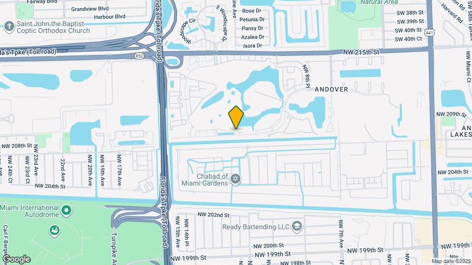 1202 NW 208th Terrace Map and Location Details