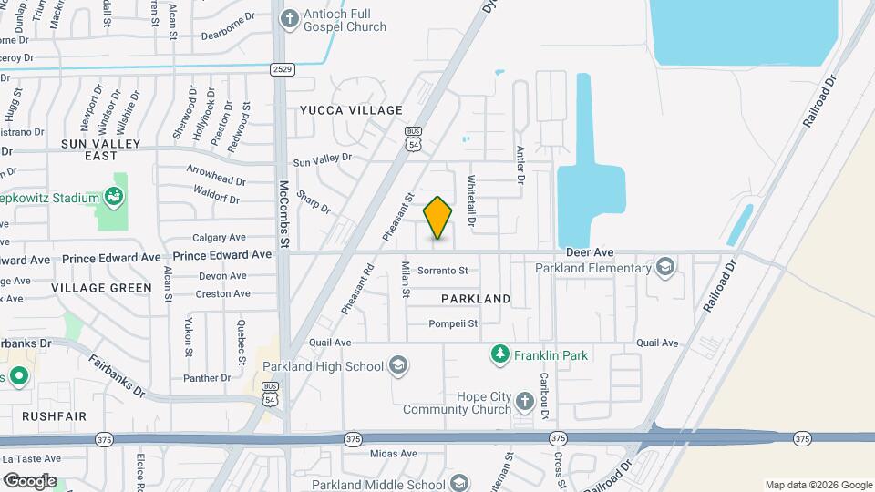 10202 Niagara Falls Pl Map and Location Details