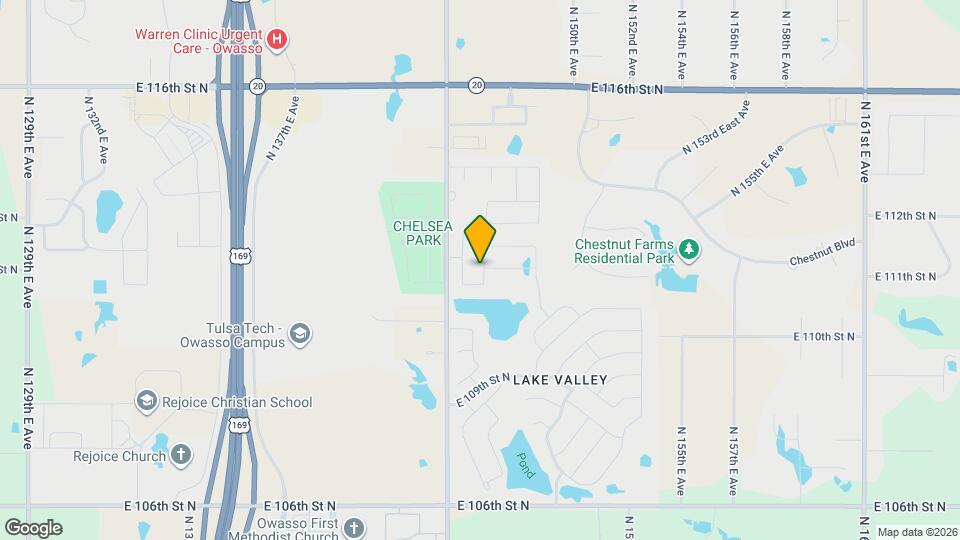 11108 N 146th E Ave Map and Location Details