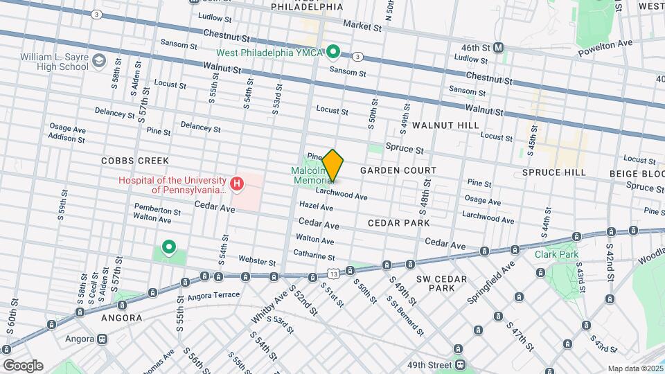 445 S 51st St, Unit 2 Map and Location Details