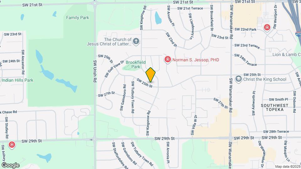 6512 SW 25th St Map and Location Details