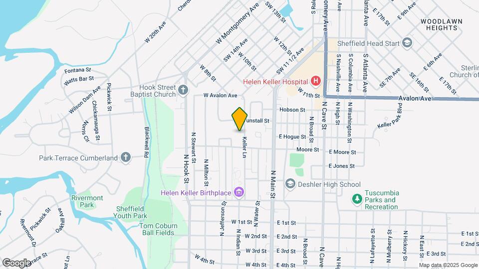 809 Keller Ln-Unit -D Map and Location Details
