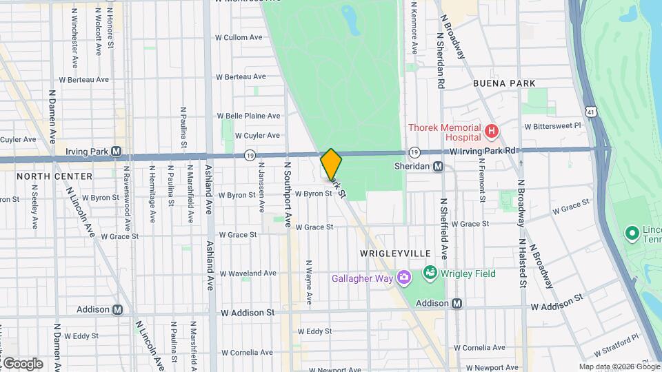 1244 W Byron St Mapa y Detalles de la Ubicación