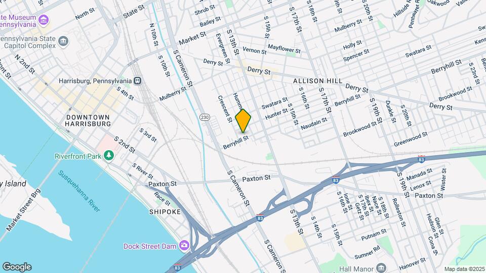 1212 Berryhill St Map and Location Details