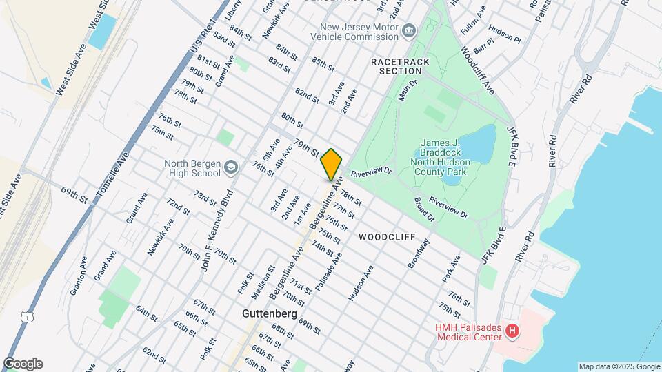 7723 Bergenline Ave Map and Location Details