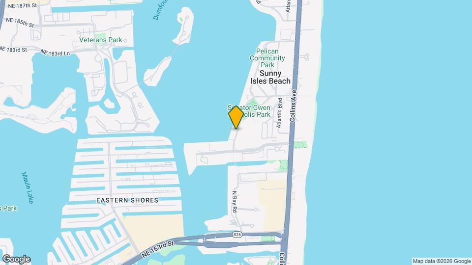 17600 N Bay Rd Map and Location Details