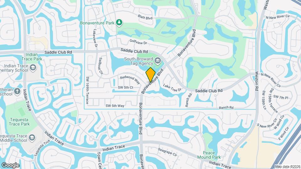 490 Bonaventure Blvd Map and Location Details