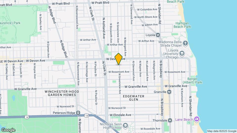 1501 W Highland Ave Map and Location Details