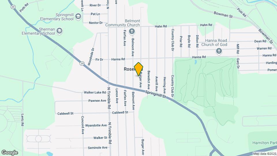 947 Burger Ave Map and Location Details
