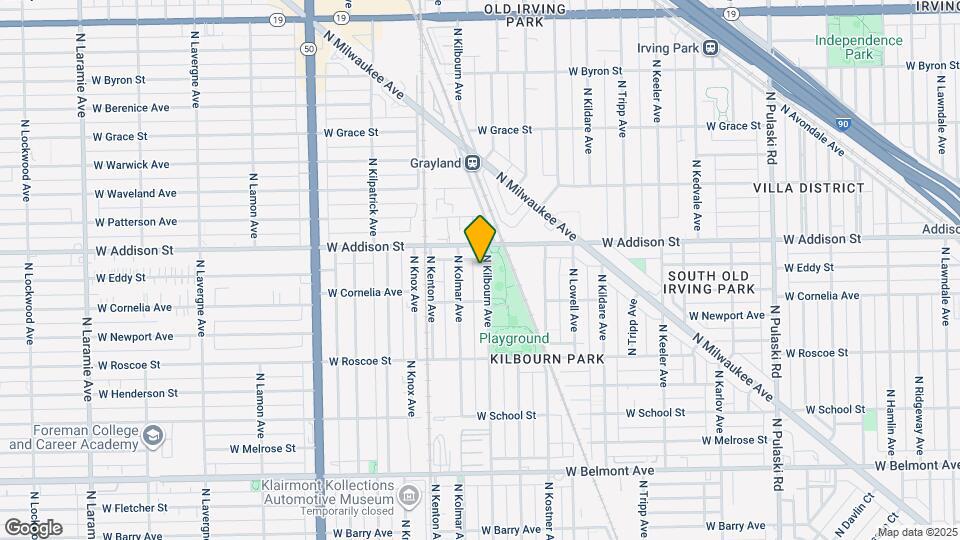 3530 North Kilbourn Avenue, Unit 1st FL Map and Location Details