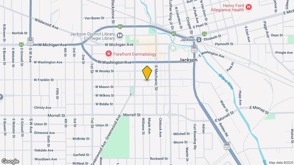 117 W Franklin St Map and Location Details