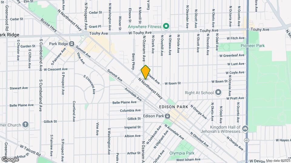 6883 N Northwest Hwy Mapa y Detalles de la Ubicación