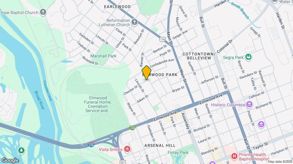 916 Chester St Map and Location Details