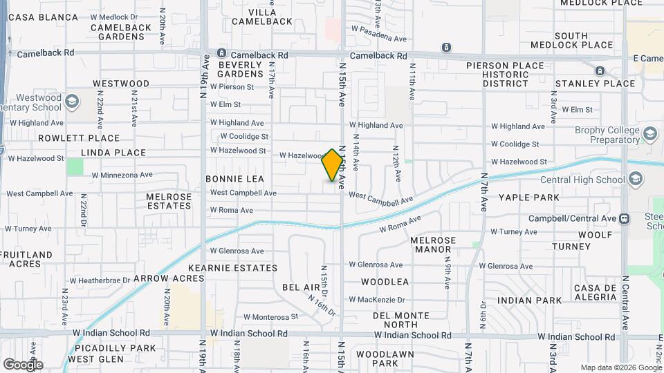 1508 West Campbell Ave Map and Location Details