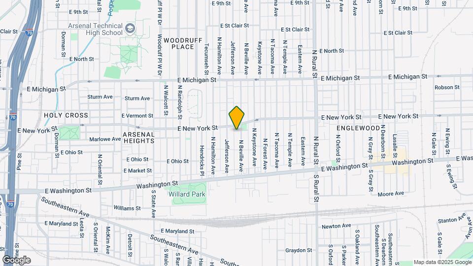 246 N Beville Ave Mapa y Detalles de la Ubicación