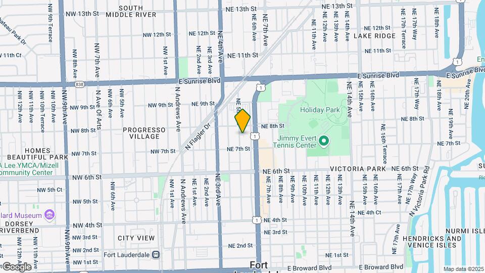 726 NE 5th Ave Map and Location Details