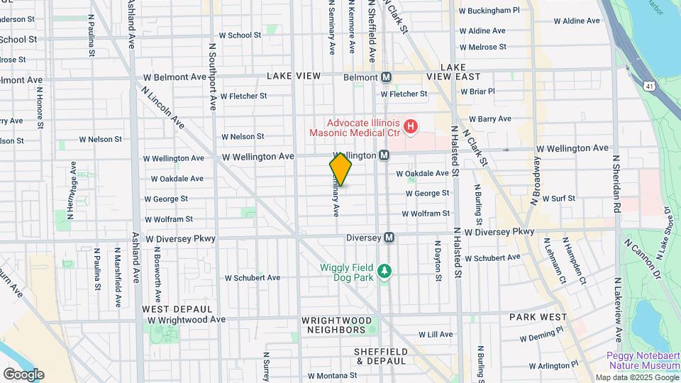 2901 N Seminary Ave Map and Location Details