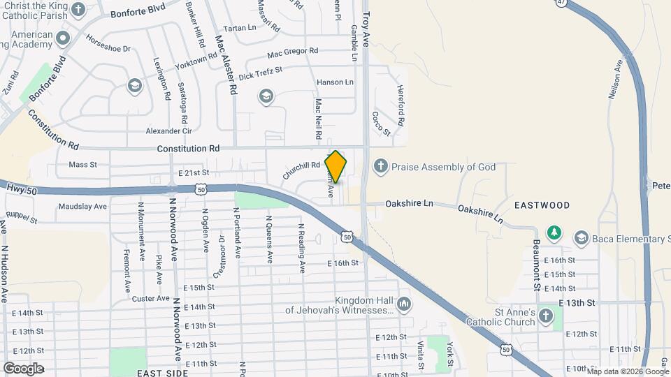 1928 N Salem Ave Map and Location Details