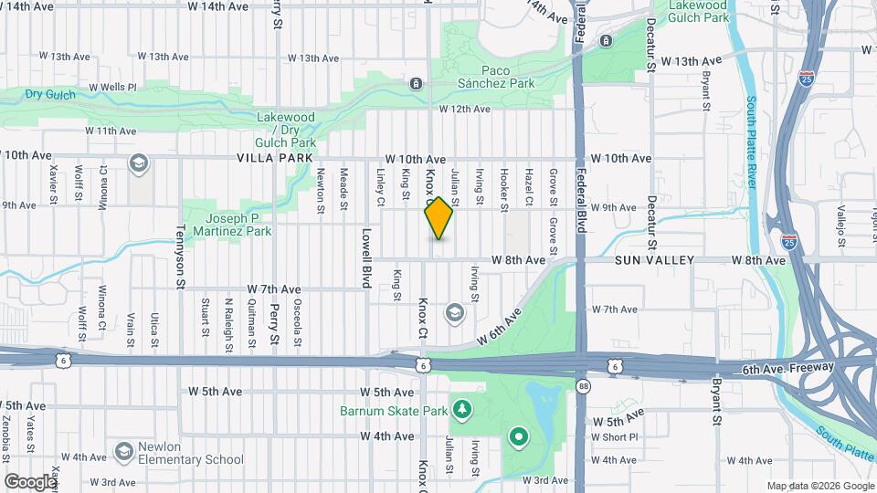 820 Knox Ct Map and Location Details