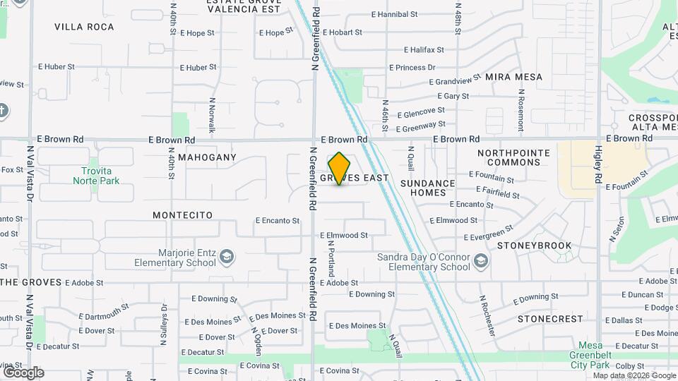 4449 E Fountain St Map and Location Details