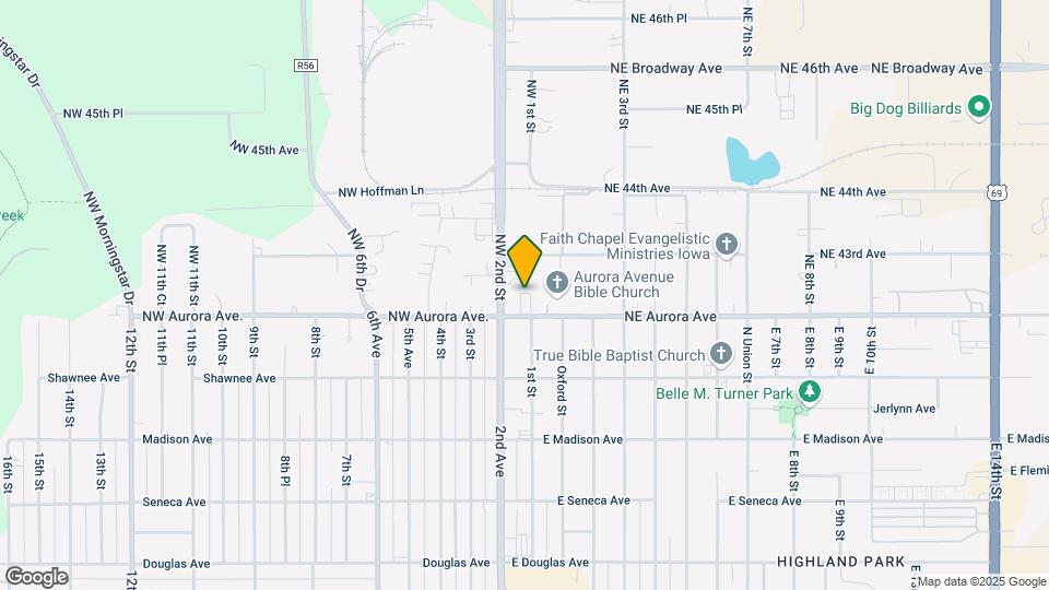 125 NW Aurora Ave Map and Location Details