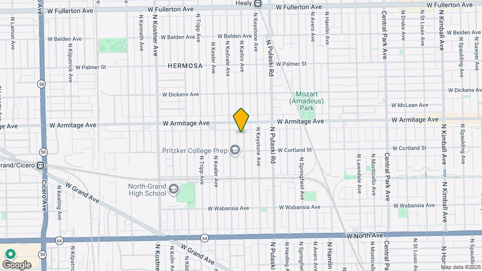 1932 N Karlov Ave Map and Location Details