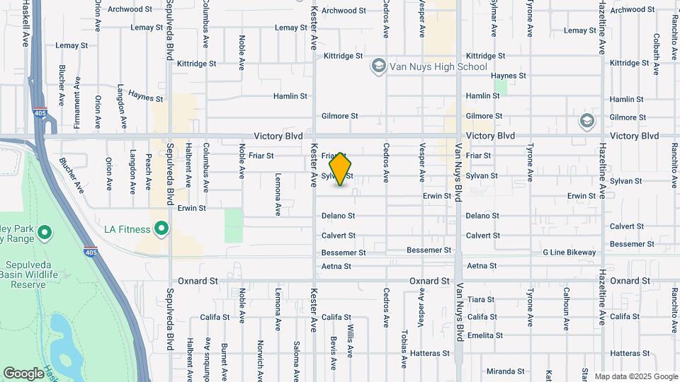 14811 Erwin St Map and Location Details