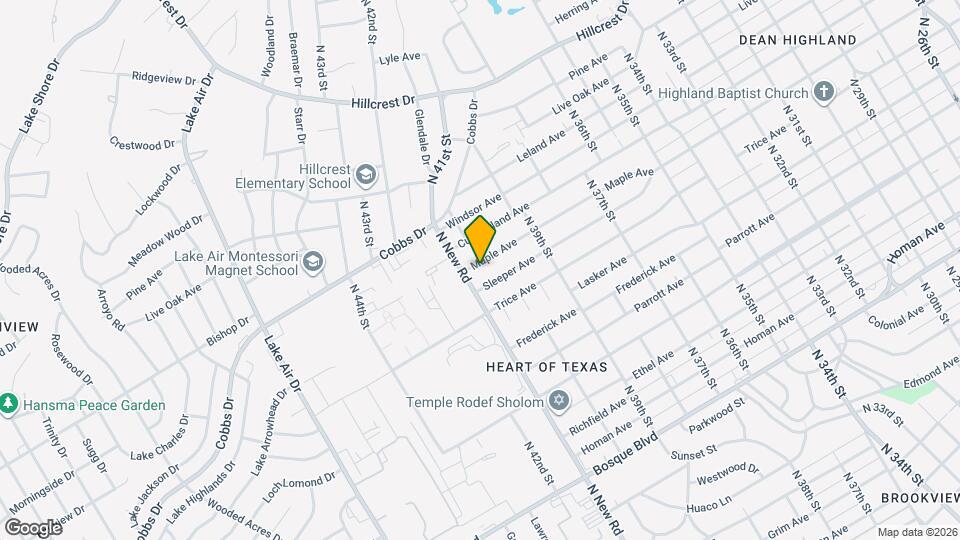 4020 Maple Ave Map and Location Details