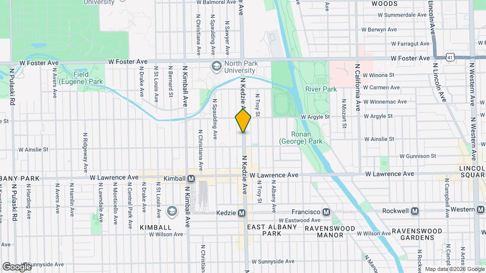 4924 N Kedzie Ave, Unit 2-W Mapa y Detalles de la Ubicación