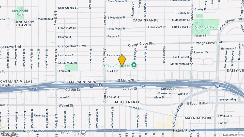 1933 E Villa St Mapa y Detalles de la Ubicación