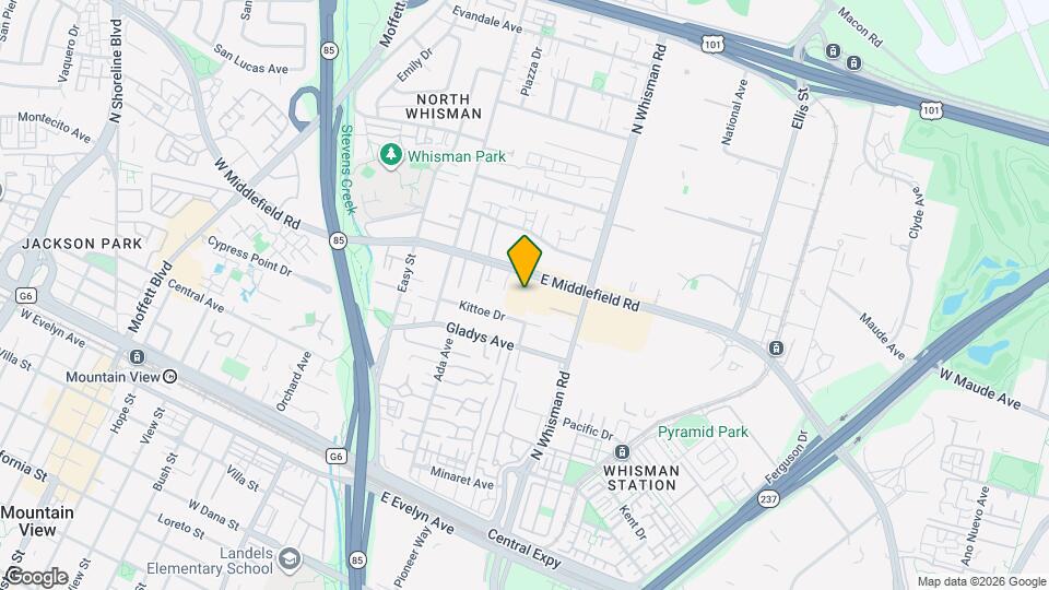 199 E Middlefield Rd Map and Location Details