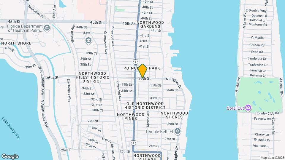 520 36th St Mapa y Detalles de la Ubicación