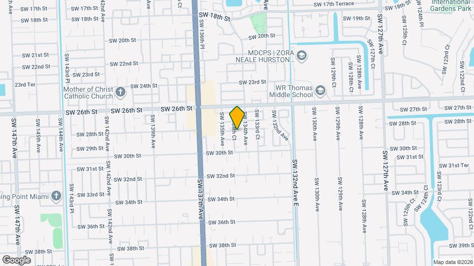 13440 SW 28th St Map and Location Details