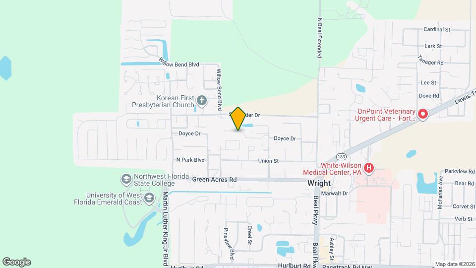 1842 Whispering Oaks Ln Map and Location Details